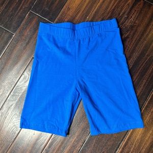 Elastic waist biker shorts cotton Los Angeles Apparel casual athletic basic